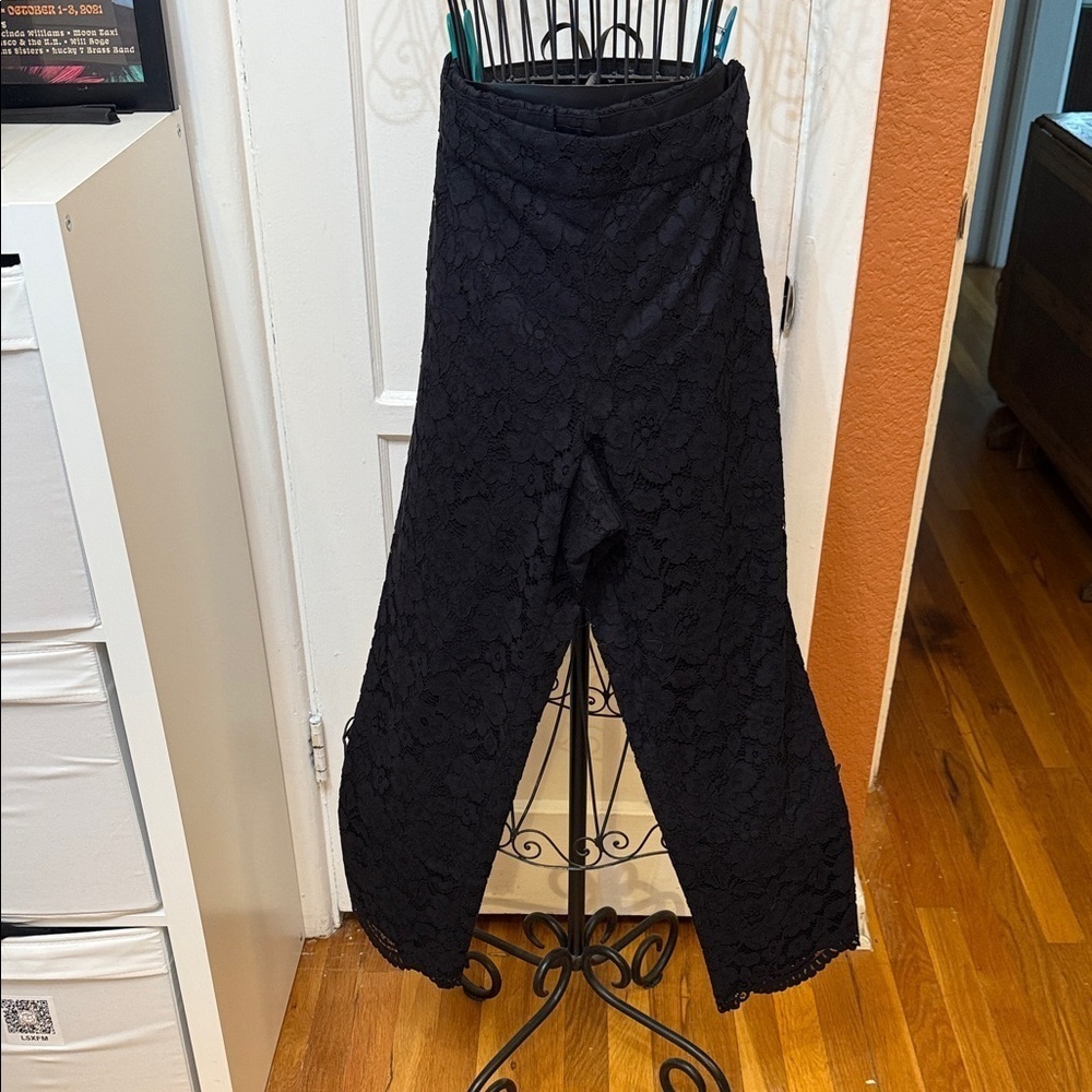 NWT Talbots Black Lace Pants-Sz 12